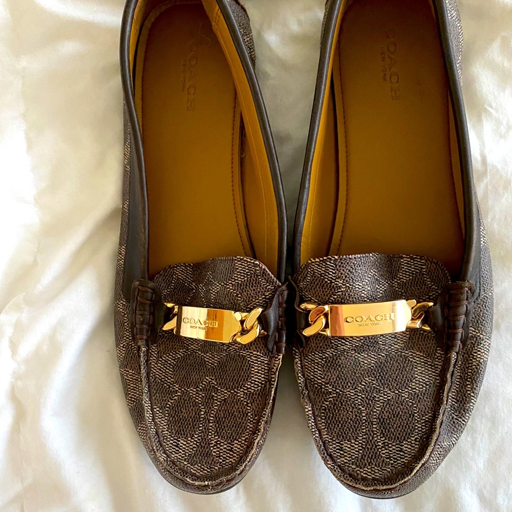 Coach Olive Loafer Embossed Canvas